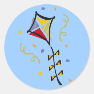 Kite Tshirts en Gifts Ronde Sticker