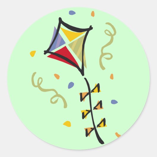 Kite Tshirts en Gifts Ronde Sticker (Voorkant)