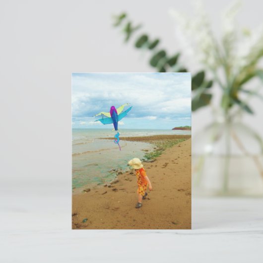 Kite voor kinderen briefkaart (Staand voorkant)