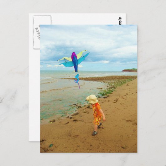 Kite voor kinderen briefkaart (Voorkant / Achterkant)