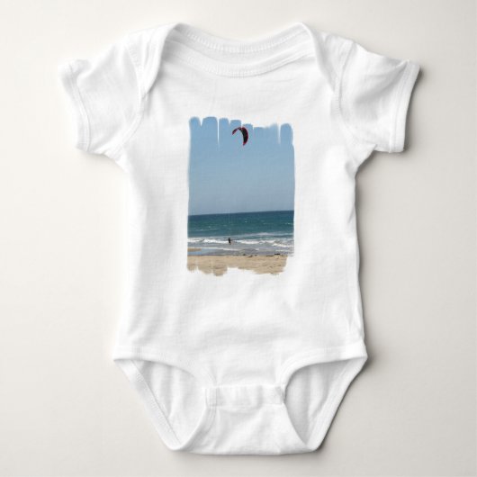 Kiteboard Beach Baby Romper (Voorkant)