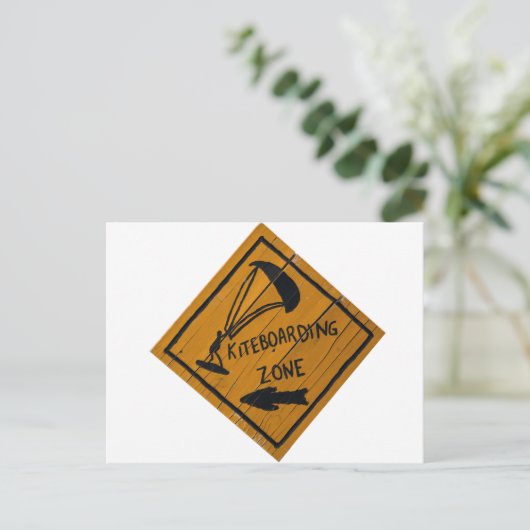 Kiteboard Briefkaart (Staand voorkant)