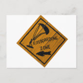 Kiteboard Briefkaart (Voorkant)