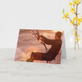 Kiteboard Greeting Card Kaart (Gele Bloem)