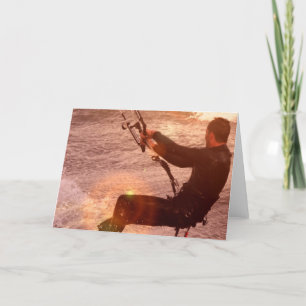 Kiteboard Greeting Card Kaart