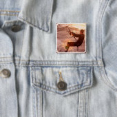 Kiteboard Square Pin Vierkante Button 5,1 Cm (In situ)