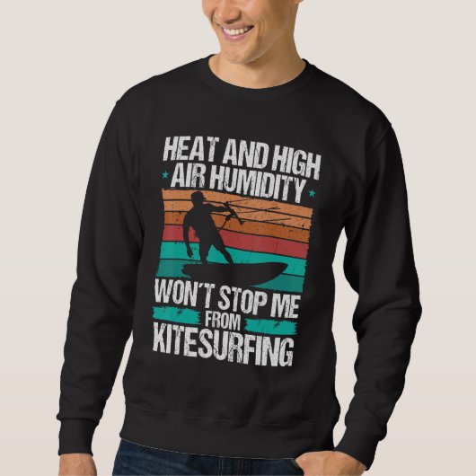 Kiteboarden Hitte Grappige Kiteboarder Kitesurfer Trui (Voorkant)