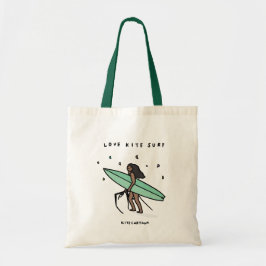 Kiteboarden/kitesurfen - love kitesurf tote bag