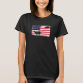Kiteboarder American Flag Kitesurfer Kite USA Kite T-shirt (Voorkant)