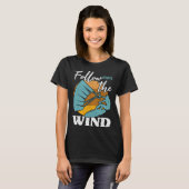 Kiteboarder Follow The Wind Kitesurfer Kite Surf K T-shirt (Voorkant volledig)