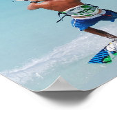Kiteboarder in het Poster Tropics (Hoek)