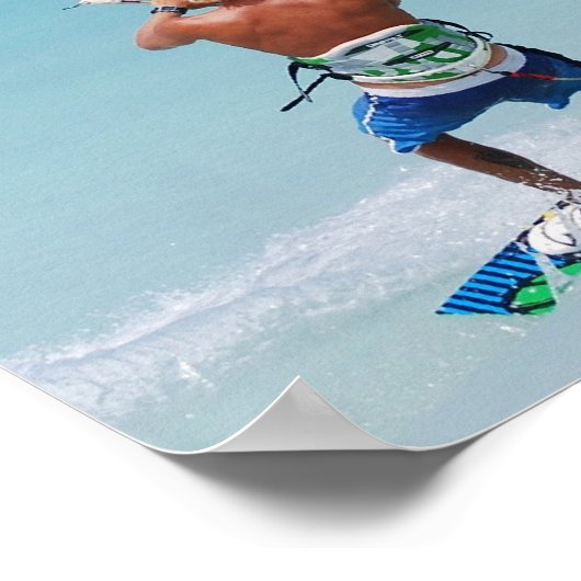 Kiteboarder in het Poster Tropics (Hoek)