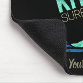 Kiteboarder Kite Surfing, Vintage keuesurfing Muismat (Hoek)