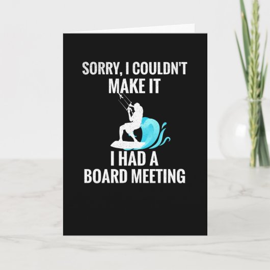 Kiteboarder Kitesurfing Kiteboarding Kaart (Voorkant)