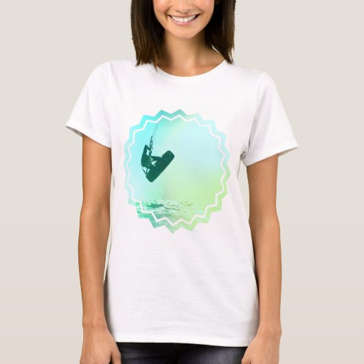 Kiteboarding Air Dames uitgerust met T-Shirt (Voorkant)