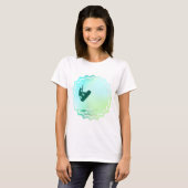 Kiteboarding Air Dames uitgerust met T-Shirt (Voorkant volledig)