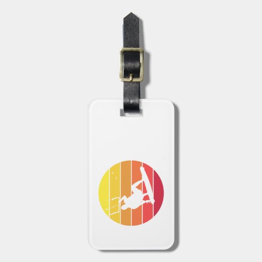 Kiteboarding Bagagelabel (Voorkant verticaal)