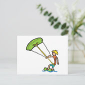 Kiteboarding Briefkaart (Staand voorkant)