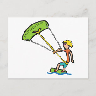 Kiteboarding Briefkaart