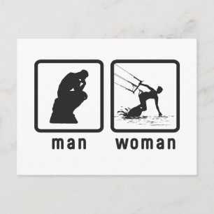 Kiteboarding Briefkaart
