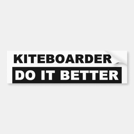 KITEBOARDING BUMPERSTICKERS (Voorkant)
