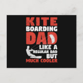 Kiteboarding Dad Funny Surfing Kite Surfer Father Briefkaart (Voorkant)
