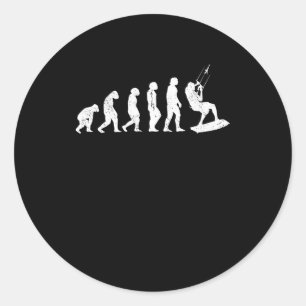 Kiteboarding Evolution Kitesurfer Development Ronde Sticker