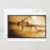 Kiteboarding Girl Briefkaart (Voorkant / Achterkant)