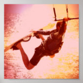 Kiteboarding Grab Poster Print (Voorkant)