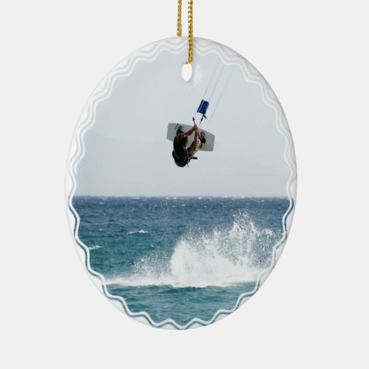 Kiteboarding Jump Ornament (Rechts)