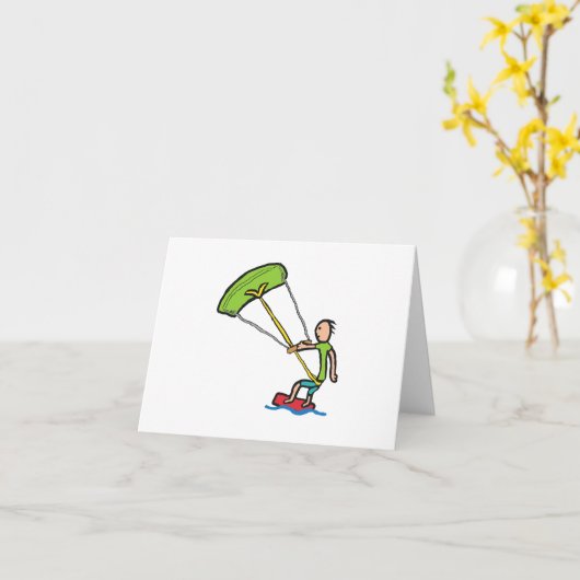 Kiteboarding Kaart (Gele Bloem)