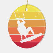 Kiteboarding Keramisch Ornament (Links)