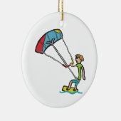 Kiteboarding Keramisch Ornament (Rechts)