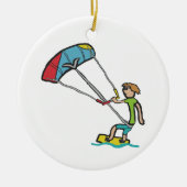 Kiteboarding Keramisch Ornament (Voorkant)