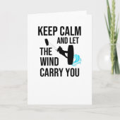 Kiteboarding Kitesurfer Kiteboarder Kaart (Voorkant)