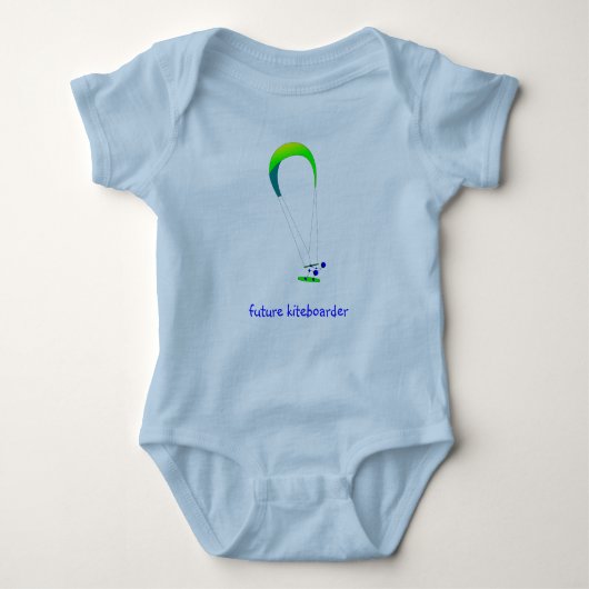 Kiteboarding Kitesurfing Baby T-shirt (Voorkant)
