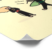 Kiteboarding/kitesurfing — Eat en Kite Poster (Hoek)