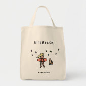 Kiteboarding/kitesurfing — Kietenstrand Tote Bag (Voorkant)