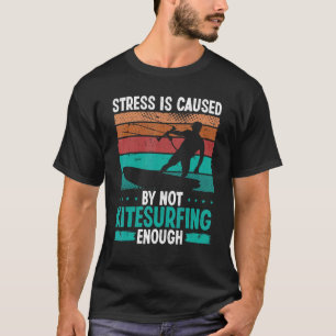 Kiteboarding Kitesurfing Retro Kiteboarder T-shirt
