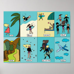Kiteboarding/kitesurfing - Waarom we van kitesurf Poster