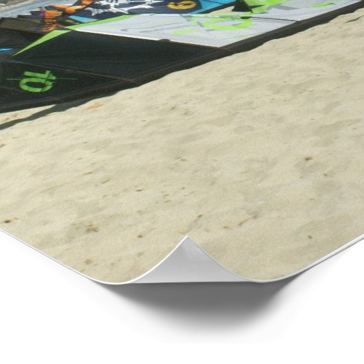 Kiteboarding op Bucerias Beach Mexico Poster (Hoek)