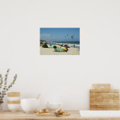 Kiteboarding op Bucerias Beach Mexico Poster (Keuken)