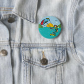 Kiteboarding Ronde Button 5,7 Cm (In situ)