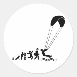Kiteboarding Ronde Sticker
