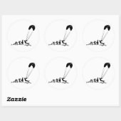 Kiteboarding Ronde Sticker (Vel)