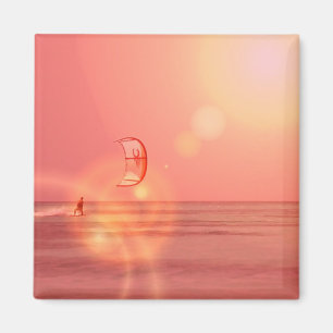 Kiteboarding Sunset Magne Magneet