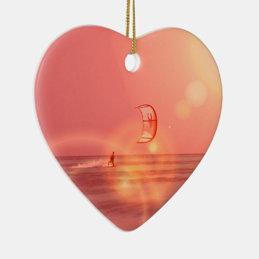Kiteboarding Sunset Ornament (Rechts)