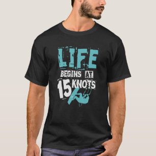 Kiteboarding T Shirt Kitesurfen Gift 15 Knots Kit