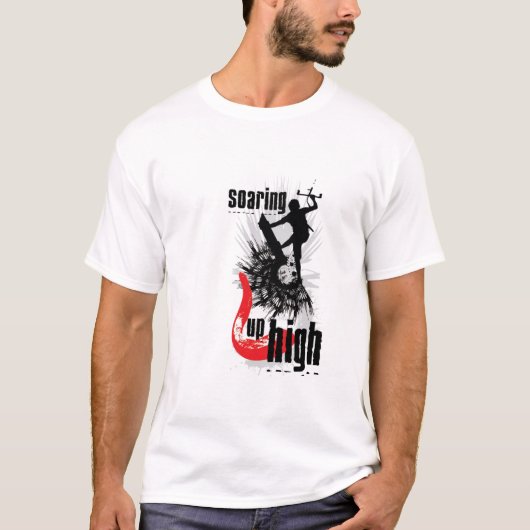 Kiteboarding-T-shirt T-shirt (Voorkant)