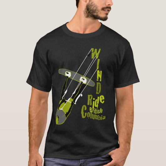 Kiteboarding-T-shirt T-shirt (Voorkant)
